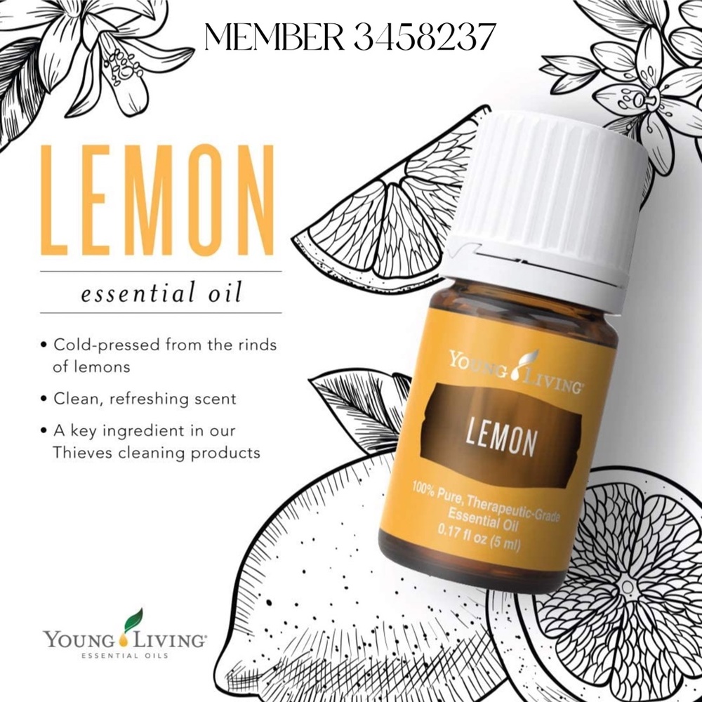 Young Living Cleansing & Detoxifying Lemon Essential Oil 15ml New